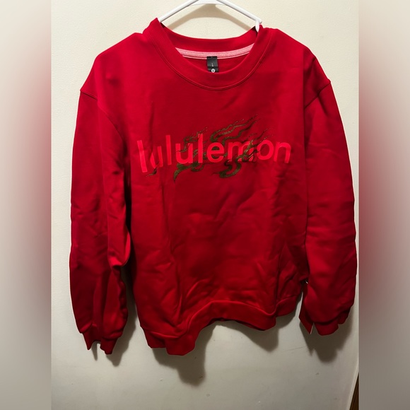 Nwt Lululemon special edition lunar new year steady state crew dark red large - Picture 2 of 6